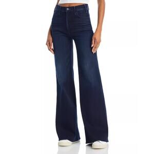 Mother Denim The Hustler Roller Sneak High Rise Wide Leg Karaoke in Kyoto - 29